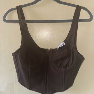 Truth Brown Crop Top